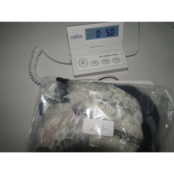 NY Collection Lace Blouse Women’s M Black White Sheer Floral Overlay READ - Picture 8 of 9